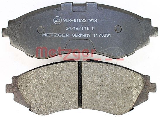 METZGER 1170391 Bremsbelagsatz, Scheibenbremse